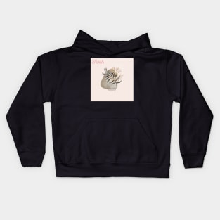 Boho Heart graphic Art Tea Kids Hoodie